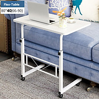 Bàn đa năng, bàn thông minh có thiết kế giằng sắt hiện đại - kích thước 80x40cm - Trắng