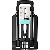United States pack all folding portable luggage cart home folding trailer trolley pull goods shopping cart trolley cart travel travel luggage carting load 30KG black