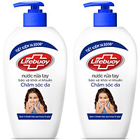 Combo 2 Nước Rửa Tay Sạch Khuẩn Lifebuoy Chăm Sóc Da 500g