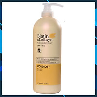 DẦU GỘI VOUDIOTY HAIR REPAIR BIOTIN & COLLAGEN VÀNG NGĂN GÃY RỤNG CHO TÓC HƯ TỔN DO HÓA CHẤT 1000ML