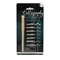Bút calligraphy set gồm 1 thân bút tặng kèm 7 ngòi chuyên viết chữ nghệ thuật, vẽ thiệp