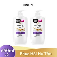 Combo 2 Dầu Gội Pantene Phục Hồi Chăm Sóc Hư Tổn (650g x 2)