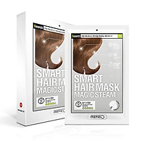 Combo 10 Miếng Mặt Nạ Hấp Ủ Tóc REPIEL SMART HAIR MAGIC STEAM - Nuôi Dưỡng Tóc Bóng Mượt Suôn Thẳng Với Vitamin E Hoa Chi Trà & Dầu Argan