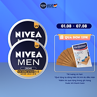 Combo 2 Kem Dưỡng Da Nam NIVEA MEN Creme 3in1 Giúp Giảm Nhờn, Sáng Da, Cấp Ẩm (30ml) - 83923