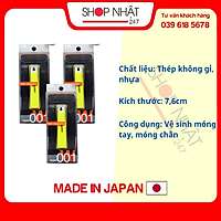 Combo Bấm móng tay thân nhựa KAI cỡ trung màu xanh lá nội địa Nhật Bản