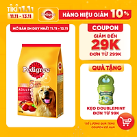 Thức ăn chó Pedigree vị thịt bò & rau củ túi 1.5kg