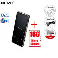 RUIZU D28 MP3 Player Built-in Speaker 8GB Music Player With 1.8 Inch Screen Support Recording E-Book Clock Pedometer TF Card Portable Walkman