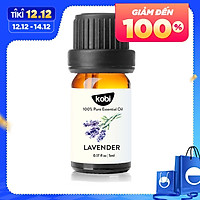 Tinh Dầu Oải Hương Kobi - Tinh Dầu Thiên Nhiên Nguyên Chất, Tinh Dầu Xông Phòng, Giúp Giảm Stress, Xua Đuổi Côn Trùng Và Khử Mùi Hiệu Quả, Thích Hợp Dùng Với Đèn Xông Và Máy Khuếch Tán Tinh Dầu (5ml)