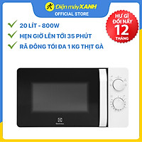 Lò vi sóng Electrolux EMM20K18GW 20 lít - Hàng chính hãng