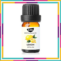 Tinh Dầu Chanh Tươi Kobi Lemon Essential Oil Dùng Xông Phòng, Giúp Thanh Lọc Không Khí, Tăng Cường Miễn Dịch, Tinh Thần Sảng Khoái, Làm Sạch Đồ Dùng Gia Đình