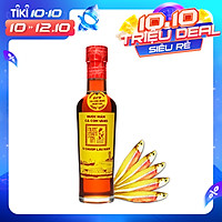 Nước Mắm Tĩn Cá Cơm Vàng Ruột Đỏ Độ Đạm 60N Tự Nhiên Chai Thuỷ Tinh 250ml Nước Mắm Rin Nguyên Chất Truyền Thống Sạch Nước Mắm Nhỉ Từ Thùng Lều Gỗ Cốt Nhĩ Đặc Biệt Cá Cơm Vàng Ruột Đỏ Muối Tinh Khiết, Sánh Đặc Thịt Cá, Không Chất Bảo Quản