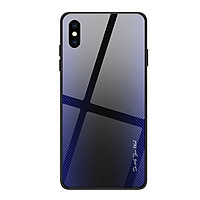 Ốp Lưng Mặt Kính Gradient Vân Carbon Cho iPhone X/XS ( 5.8" )