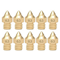 Aibecy Đầu phun máy in 3D 0.2 / 0.3 / 0.4 / 0.5mm Đầu in máy đùn chỉ M6 cho Máy in 3D Creality CR-6 SE 1.75mm Filament
