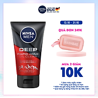Sữa rửa mặt Ngừa mụn Sạch sâu NIVEA MEN Himalaya Deep Rapid Acne Oil Clear (100g) - 88521