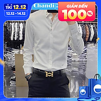 Áo Sơ Mi Nam lụa trơn cao cấp Thương Hiệu Chandi, xu hướng mới nhất năm 2021 mẫu NT25