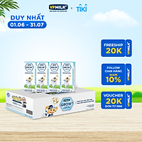 Sữa Tiệt Trùng Ít Đường VPMilk Grow+ Hộp 180ml (Thùng 48 Hộp)
