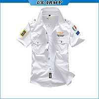 Áo Sơ Mi Nam Ngắn Tay Kiểu Dáng Cơ Trưởng U886 Thời Trang Hàn Quốc Chất Cotton Pha Lụa Mềm Mại, Thoáng Mát, Chống Nhăn, Trẻ Trung, Năng Động- HÀNG CHÍNH HÃNG