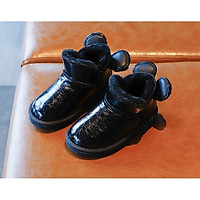 Giày Lót Lông Đế Mềm Cho Bé, Boot Mickey Bé Gái GCC13