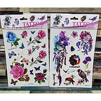 Set hình xăm nước Tatoo nhiều mẫu siêu đẹp - chọn mẫu