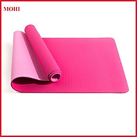 Thảm Tập Yoga, Tập Gym 2 Lớp Chống Trơn Trượt, Tặng Kèm Túi Đựng Thảm - Hàng Chính Hãng