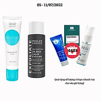 Combo Sản phẩm ngừa mụn, giảm thâm nám Obagi Retinol 0.5 (28g) + Paula's Choice Skin Perfecting 2% BHA Liquid (30ml)