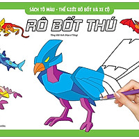 Sách Tô Màu – Thế Giới Rô Bốt Và Xe Cộ Rô Bốt Thú (Tái Bản 2019)
