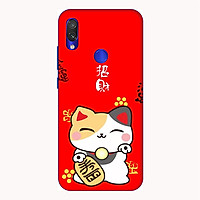 Ốp lưng điện thoại Xiaomi Redmi 7 hình Mèo May Mắn Mẫu 3 - Hàng chính hãng