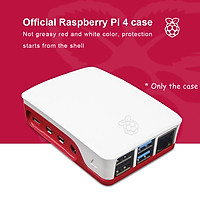 Official for Raspberry Pi 4 Model B 4b Red-white Protective Case for Raspberry Pi 4b