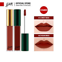 Combo 2 màu son Bbia Last Velvet Lip Tint – #12 Sweet Boss và ASIA EDITION - #A5 Hoian Brick
