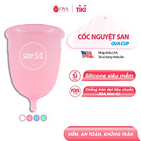 Cốc Nguyệt San Ovacup - Hồng Nhạt (Size L)