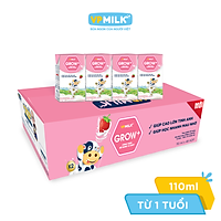 Sữa Tiệt Trùng Có Đường VPMilk Grow+ Vị Dâu Hộp 110ml (Thùng 48 Hộp)