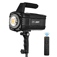 Andoer CY-200W 200W COB Studio LED Video Light Photography Light Bi-color 3000-6000K Dimmable Brightness CRI ≥95 for