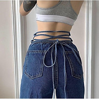 Quần JEANS XANH CỘT EO
