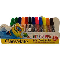 Vỉ Bút Lông Màu Classmate WC111 - 12 Màu