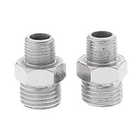 2pcs Professional Airbrush Adaptor Adapter Kit Fitting Connector Set For Compressor & Airbrush Hose