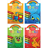 Combo 4 Cuốn: Tô Màu Phát Triển Trí Não Bộ Cho Bé 1-3 Tuổi