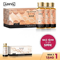 Combo 3 Hộp Gold Adiva Collagen (14 lọ/hộp) Tặng 1 Hộp Adiva Collagen (14 lọ/ hộp)