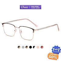 Gọng kính cận nam nữ Elmee mắt vuông nửa vền nhẹ nhàng màu sắc thời trang E1031