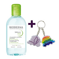Nước Tẩy Trang Dành Cho Da Dầu Mụn BIODERMA Sébium H2O 250ml + Tặng 1 Móc Khóa Nhựa 2 Mặt