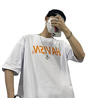 【COD】 Men Women T-shirt Fashion Letter Printing Short-sleeved Crew-neck Pullover Comfortable Soft Loose Bottoming Shirt For Summer