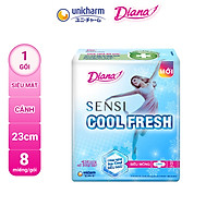 Băng Vệ Sinh Diana Sensi Cool Fresh Siêu Mỏng Cánh 8 Miếng/Gói
