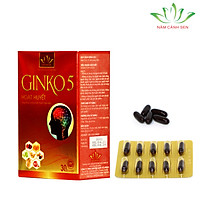 GINKO 5 HOẠT HUYẾT NĂM CÁNH SEN Giúp Tăng Cường Tuần Hoàn Máu Não, Giảm Nguy Cơ Hình Thành Cục Máu Đông, Mệt Mỏi, Đau Đầu, Mất Ngủ, Hoa Mắt, Chóng Mặt, Nhức Mỏi Vai Gáy