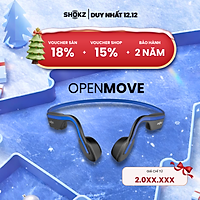Tai Nghe Bluetooth Thể Thao Truyền Âm Thanh Qua Xương SHOKZ OPEN MOVE S661  - Hàng chính hãng - Pin sử dụng trong 6 tiếng - Kháng nước IP55