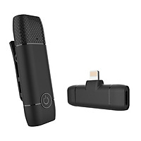 Wireless Mini Portable Lavalier Condenser Microphone Clip-on Tie-clip Mic Audio Video Recording Microphone for