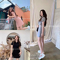 Đầm dáng suông polo chất cotton 4 chiều năng động