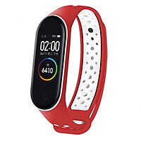Dây Đeo Thay Thế Dành Cho Vòng Đeo Tay Thông Minh Xiaomi Mi Band 3 / Mi Band 4 Dẻo TPU - Dây 2 Màu Có Viền