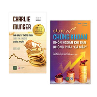 Combo sách cho nhà đầu tư thông thái: Charlie munger Nhà đầu tư thông minh trên thị trường chứng khoán + Đầu tư chứng khoán khôn ngoan khi bạn không phải "Cá mập"