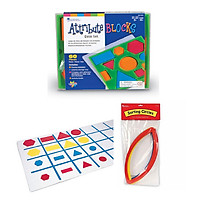 Bộ Learning Resources học không gian sắp xếp theo mẫu & vòng phân loại & bảng phân loại