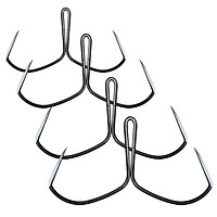 High Carbon Steel Anchor Hook Butterfly Hook Non-barb Black Nickel Plated Fish Hook