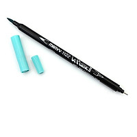 Bút lông hai đầu màu nước Marvy LePlume II 1122 - Brush/ Extra fine tip - Caribbean Blue (104)